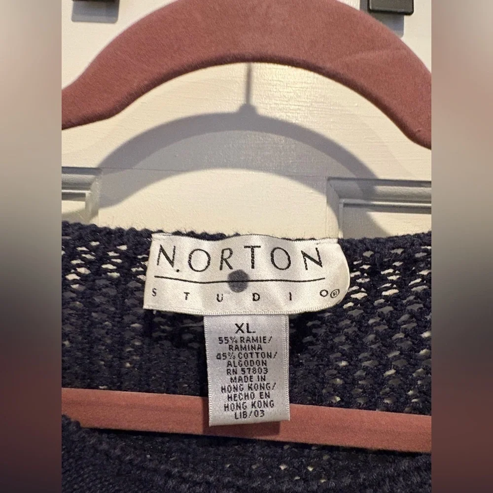 Norton Studio American Glad See Through Sweater Vintage - Picture 3 of 3